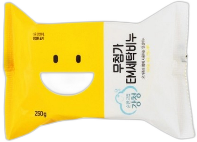 무첨가 이엠 세탁비누 고체 손빨래 순비누 계면활성제 없는 비누, 250g, 4개