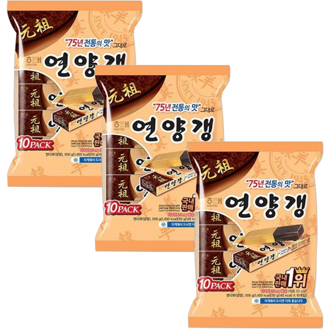 해태제과 연양갱, 50g, 30개