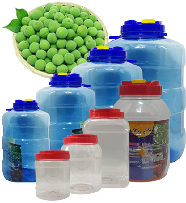 *블루품절시 그린대체*SCJ 국내제작 매실청 담금주병 술병 과실주통 술통, 6L, 1개