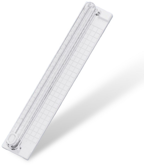 저스트겟 A3 A4 종이 안전 양날 눈금 문서 컷팅기, 화이트