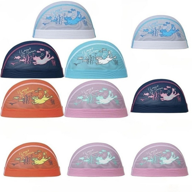 미즈노 i love swim 고양이 매쉬캡 25FW 수모 N2JWC514, 54