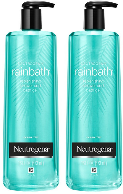 뉴트로지나 레인바스 오션미스트 바디워시 퓨어 아쿠아 향, 473ml, 2개