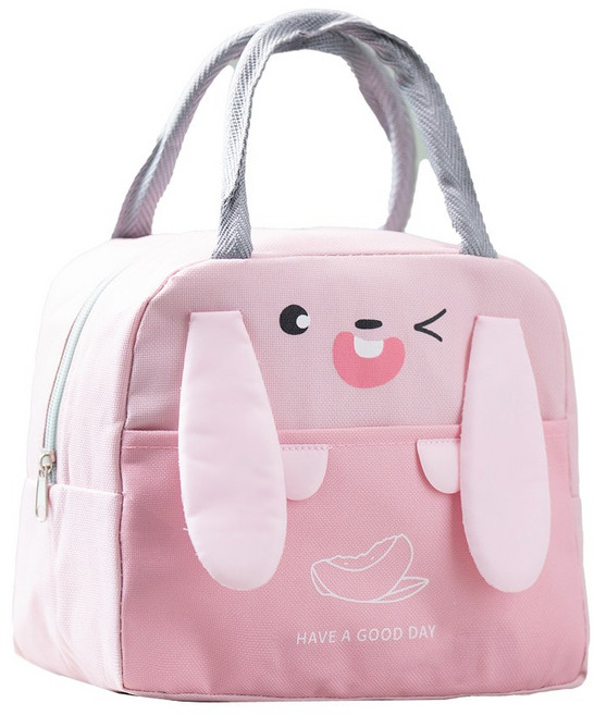 타닥 모찌 보냉가방 휴대용 도시락 가방 보온 보냉백 런치백, 5L, 핑크