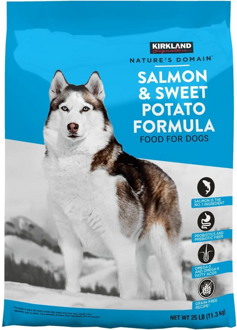커클랜드 프리미엄 애견 사료 연어+고구마, 15.87kg, 1개