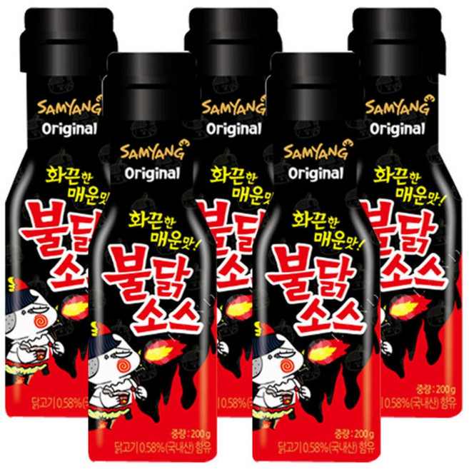 삼양 불닭소스 200g x 5개 / 매운맛소스 양념