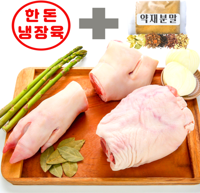 하누랑한도니 한돈 냉장 돼지족발 1.8kg이상 뒷다리 생족발, 뒷 장족 : 2컷(3조각), 1개