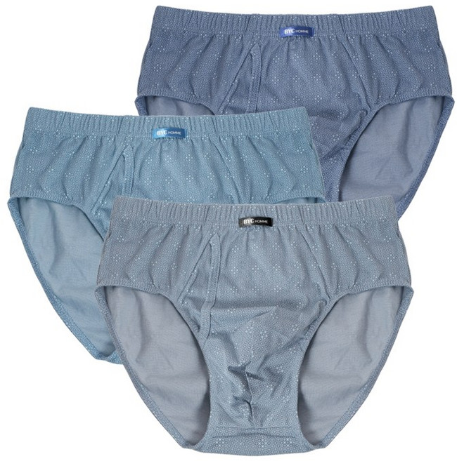 BYC 2300 순면 맥시 빅사이즈 브리프 삼각팬티 3종 남성용