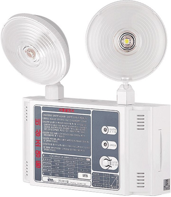 케이텔 돌출형 60분용 LED 2구 비상조명등 소방등 doi+15765nV, 본상품