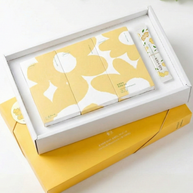 [농부창고] 물 한방울도 넣지않은 생강청스틱 선물 세트 생강차 선물 답례품, 16g, 1세트, 30개입