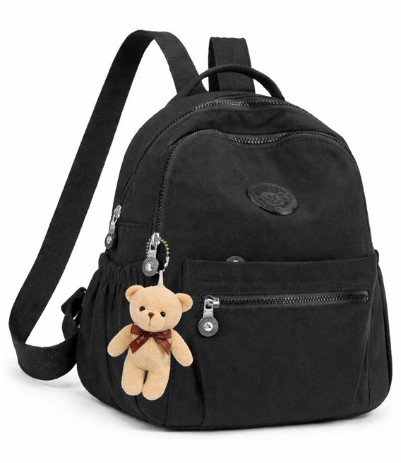마켓제이영 곰돌이 키링포함 가벼운 데일리 백팩