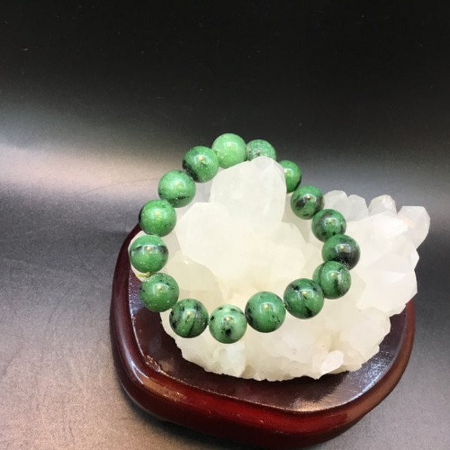 천연 원석 사랑 영원 파워스톤 힐링스톤 루비인조이사이트 팔찌 10.5mm