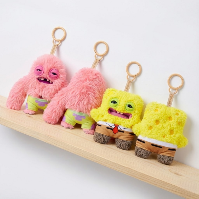 (국내배송) 퍼글러 스폰지밥 뚱이 키링, 1개, 12cm