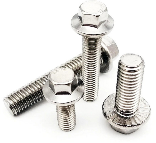 2/5/10pcs 플랜지 볼트 톱니 모양의 와셔 캡 나사가있는 육각형 육각 머리 M5 M6 M8 M10 M12 A2 70 304 스테인레스 스틸 GB578, 5pcs M8x50mm