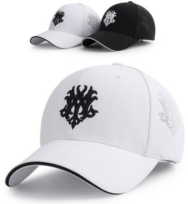 MQUM 남성 골프모자 스판샌드 스포츠캡 빅사이즈캡 XL 대두볼캡 큰모자 모자케이스증정, 화이트, 1개