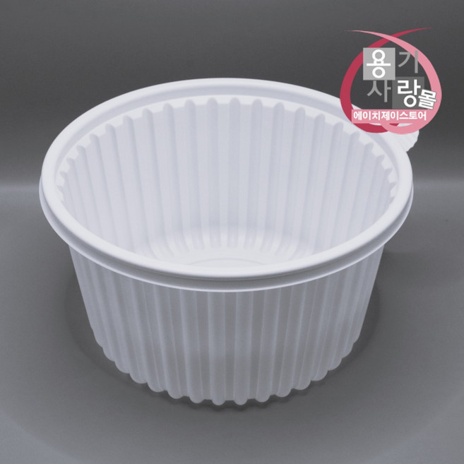 감자탕용기 대 200개 단품 3000ml 225파이 화이트 KP, 50개