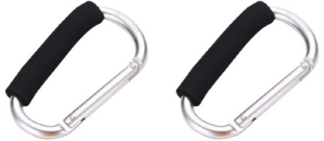 도나토르 1+1 D형비너 대형 자일고리 고강도, 1세트, 실버