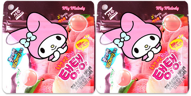 산리오 마이멜로디 탱글탱글 젤리, 2개, 40g