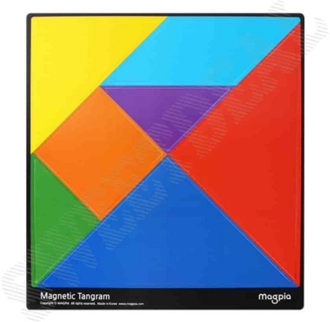 자석칠교놀이 교사용 300x300x7 1P 칠교교재 교육완구