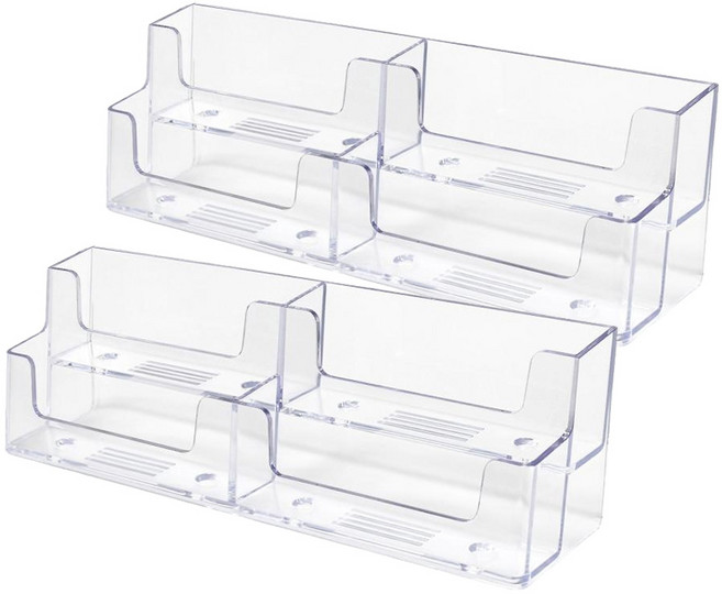 아베라 아크릴 명함꽂이, 2개, 4단