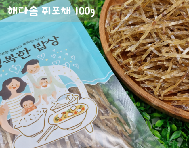 해다솜 쥐포채 100g 반찬용 안주용 얇은 쥐포채 쥐포실채, 1개
