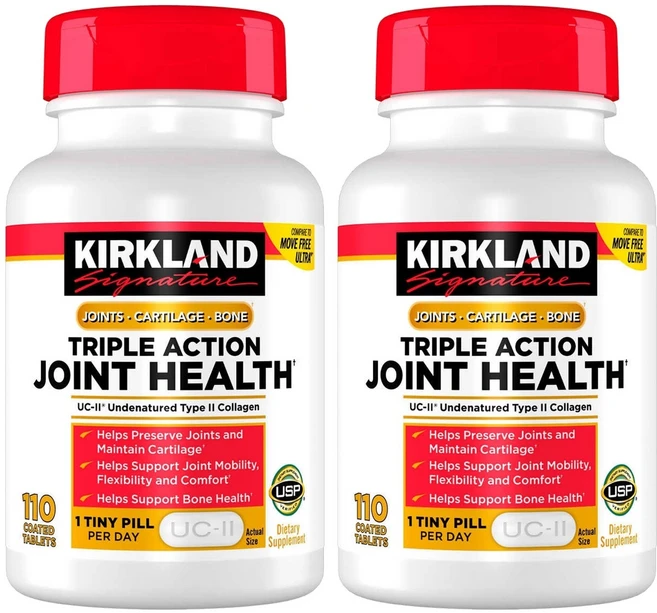 Kirkland 커클랜드 트리플 액션 조인트 헬스 110정, 2개 - 쿠팡