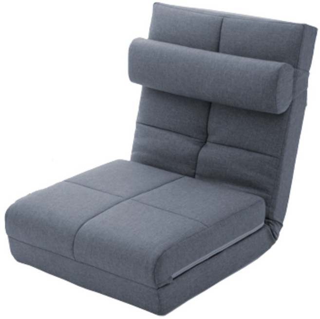 【CELLUTANE】A1243 好收納沙發折疊床 日本進口 14段調節 附靠枕墊 沙發床 摺疊椅, 和室椅-612DBL 深藍色, 深藍色