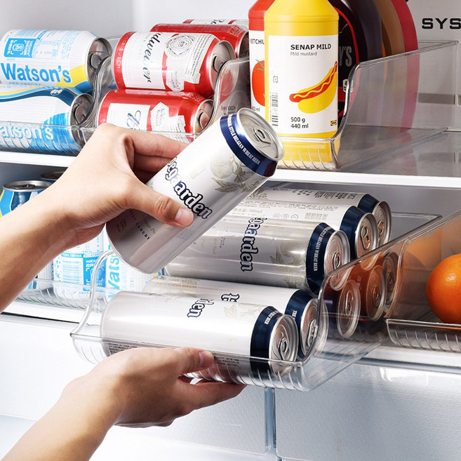 맥주 다용도 정리대 캔맥주 디스펜서 냉장고 트레이, 1개