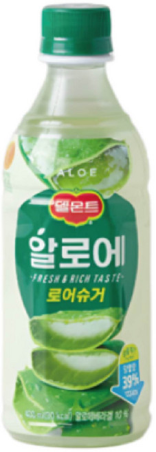 델몬트 알로에 로어슈거 400ml, 12개
