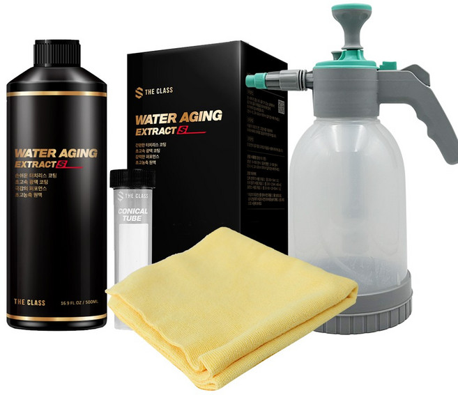 [타월+압축분무기 세트]더클래스 워터에이징 익스트렉트, 1개, 500ml