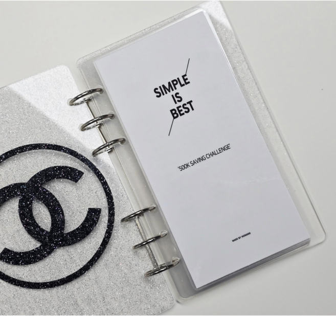 A6 심플저축 50만원 6공 현금 속지