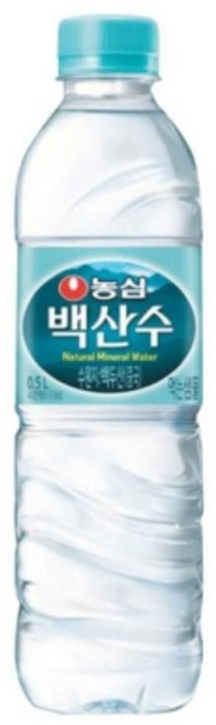 해들샵 백산수 유라벨 500ml 20개 물 가정용 농심