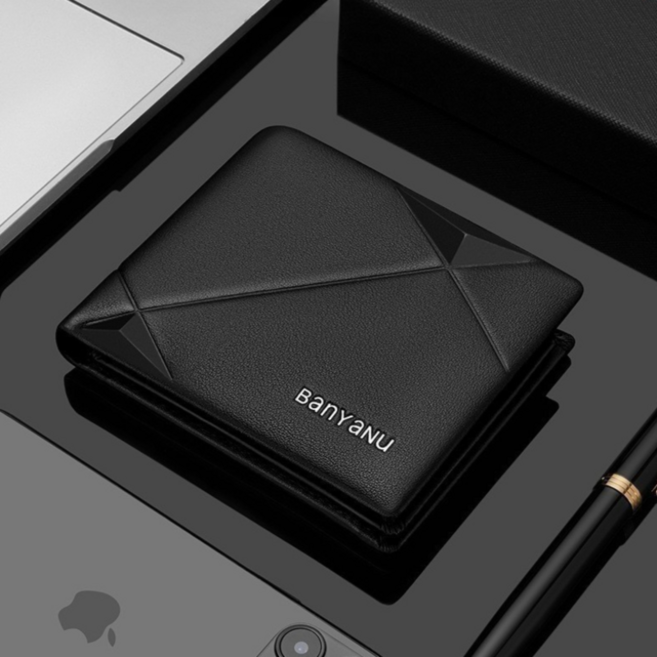 프리미엄 소가죽 남성 심플 카드반지갑 N2056