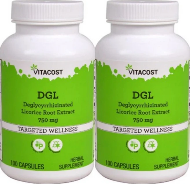 비타코스트 DGL 감초 뿌리 추출물 750mg, 100정, 2개 - 쿠팡