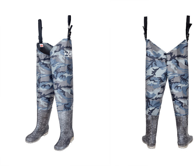 펭귄 허벅지장화 낚시 무릎 허벅지 장화 얼룩무늬, 230