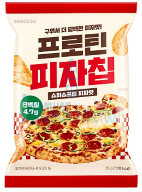 스낵24 프로틴 피자칩, 5개, 35g