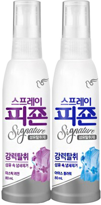 피죤 스프레이 미스틱레인 80ml 1개 + 아이스플라워 80ml 1개