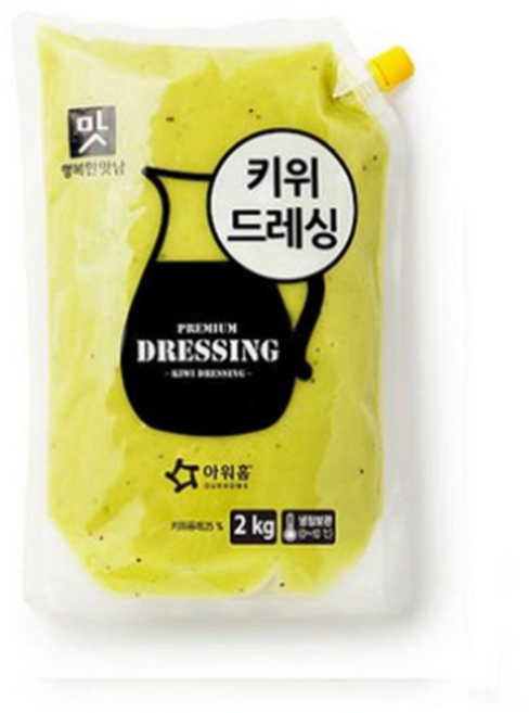 [먹깨비네] 아워홈 키위 드레싱 2kg 대용량드레싱, 1개
