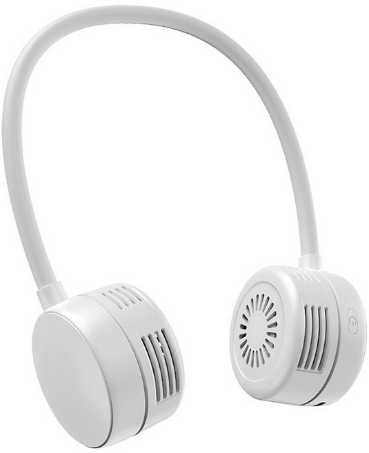 Hqzoomee넥밴드 휴대용 선풍기 충전식 휴대용선풍기 선풍기 선물추천GBFS-006, 그레이