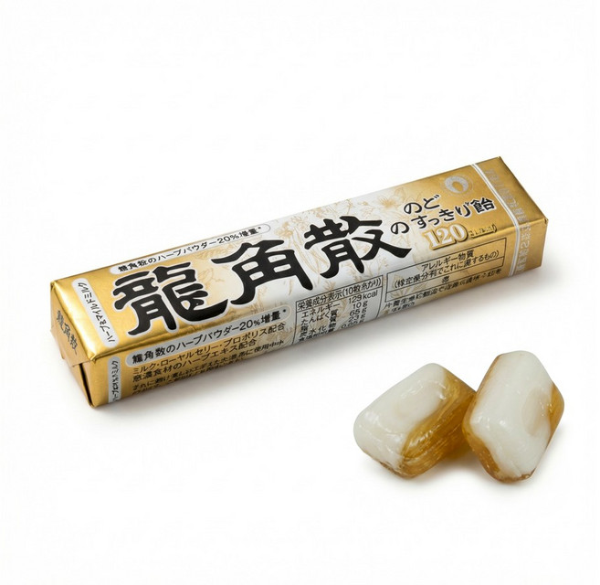 용각산 120max 로얄젤리 목캔디 일본 사탕 스틱형 43g, 1개