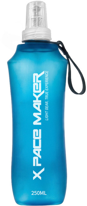 제로그램 소프트 물병 경량 워터보틀 러닝 마라톤 플라스크, 1개, 250ml, 블루