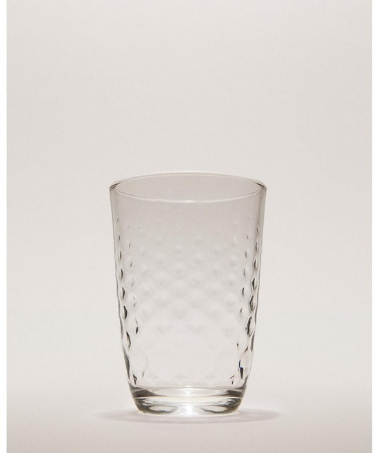 자라홈 브랜드관 엠보스드가 있는 스케치 컵 42336401990 425148, 8 x 12 x 8 cm, 투명