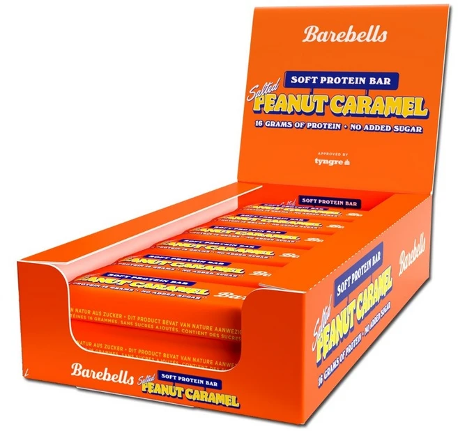 베어벨스 소프트 프로틴 바 피넛 카라멜 12개입, 55g, 12개 - 쿠팡