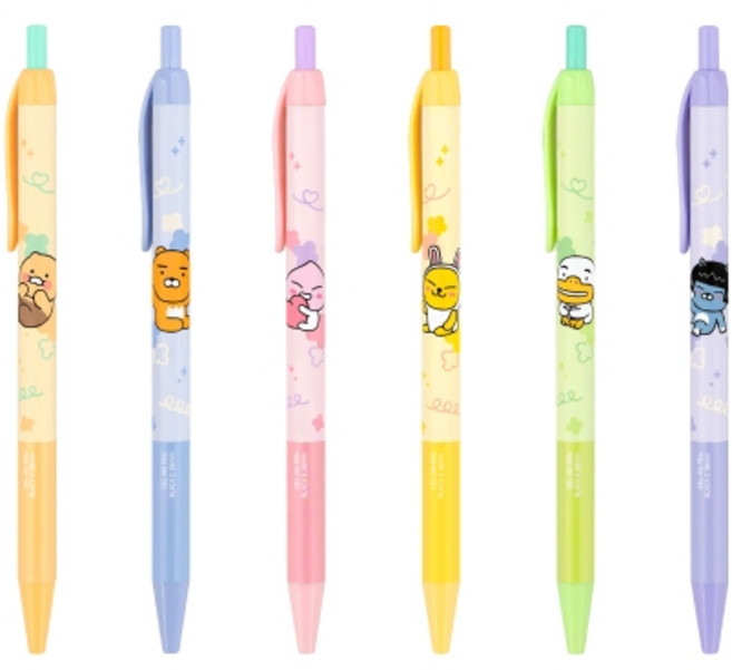카카오프렌즈 리틀프렌즈 노크식 볼펜 0.38mm, 라이언, 30개