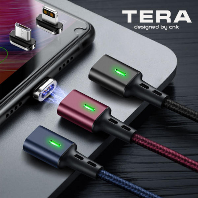 테라 2세대 마그네틱 고속충전 자석 케이블 C타입 마이크로5핀 애플 8핀 3A 고속충전, USB-C타입세트, 1개, 1.1m, 5.USB-C타입세트