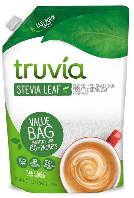 Truvia 스테비아 잎 천연 감미료 17온스 제로 칼로리 203832, 스위트, 1, 482g