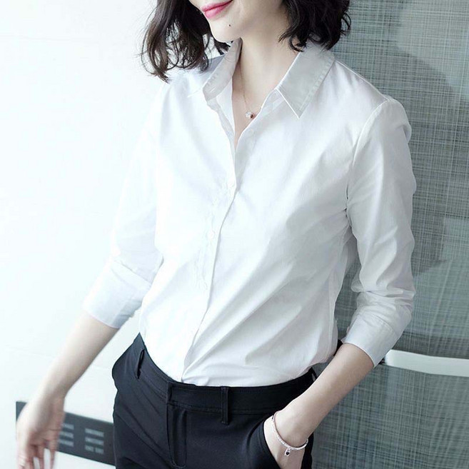 타임퓨어 여성 봄 가을 정장셔츠 슬림핏 오피스록 기본템 캐주얼 데일리록 구김없는 화이트 그린 핑크 블루 와이셔츠