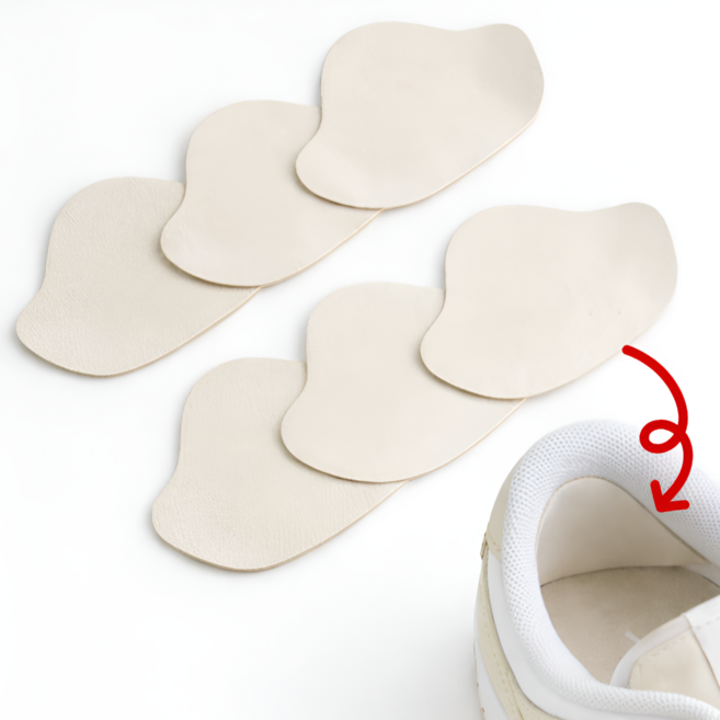 글로넥트 운동화 신발 뒤꿈치 까짐 접착식 수선 패드 6p, 1세트, 베이지