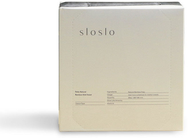 슬로슬로 데일리 천연 대나무 행주 친환경 캠핑용 티슈 롤 60매 박스 30매 무형광, 박스(30매), 1개