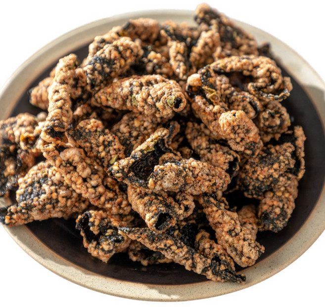 어이딸 대용량 매콤간장김부각(160g) 막걸리안주 캠핑간식 글루텐프리 저당 중딩간식 고딩간식, 5개, 160g