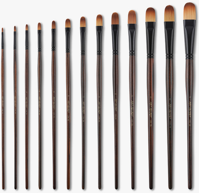 아트시크릿 고급 수채화 아크릴 유화 붓 1500FB, 18호